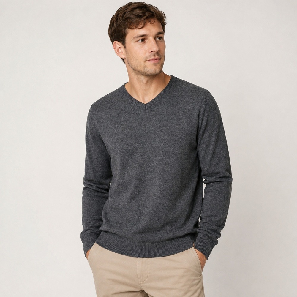Banana Republic Sweater V-Neck Merino Wool XL Mens Classic Preppy Minimalist
